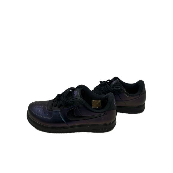 Nike Air Force 1 Black Blue Reflective Translucent Mens 12.5 - Picture 2 of 7